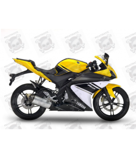 Yamaha YZF-R125 2009 - YELLOW VERSION DECALS SET (Compatible Product)