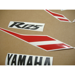 Yamaha YZF-R125 2012 - BLACK VERSION DECALS SET