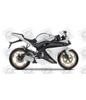 STICKERS Yamaha YZF-R125 YEAR 2012 - WHITE VERSION DECALS SET (Compatible Product)