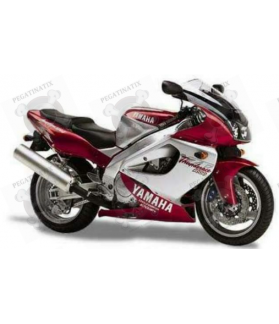 Yamaha YZF 1000R 1997 - BURGUNDY/SILVER VERSION DECALS SET (Compatible Product)