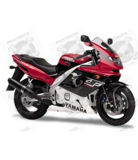 Yamaha YZF 600R 1998 - RED/BLACK/WHITE VERSION DECALS SET (Compatible Product)