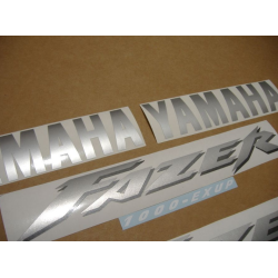 YAMAHA FZS1000 FAZER 2002 - BLUE VERSION  DECALS SET