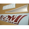 YAMAHA TDM 850 2001 BURGUNDY/SILVER VERSION DECALS SET