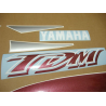YAMAHA TDM 850 2001 BURGUNDY/SILVER VERSION DECALS SET