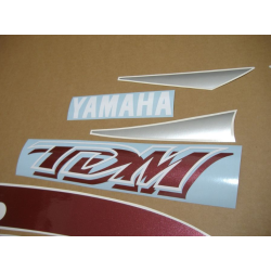 YAMAHA TDM 850 2001 BURGUNDY/SILVER VERSION DECALS SET