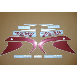 YAMAHA TDM 850 2001 BURGUNDY/SILVER VERSION DECALS SET