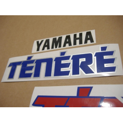 Yamaha XTZ 660 TENERE 1992 - WHITE/RED VERSION DECALS SET