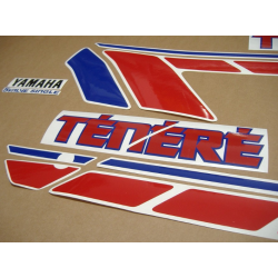 Yamaha XTZ 660 TENERE 1992 - WHITE/RED VERSION DECALS SET