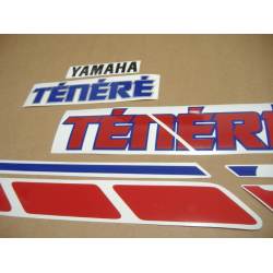 Yamaha XTZ 660 TENERE 1992 - WHITE/RED VERSION DECALS SET