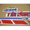 Yamaha XTZ 660 TENERE 1992 - WHITE/RED VERSION DECALS SET