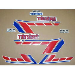 Yamaha XTZ 660 TENERE 1992 - WHITE/RED VERSION DECALS SET