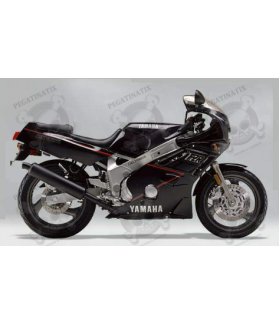 STICKERS Yamaha FZR 600 1989 - BLACK/GREY VERSION DECALS SET (Compatible Product)