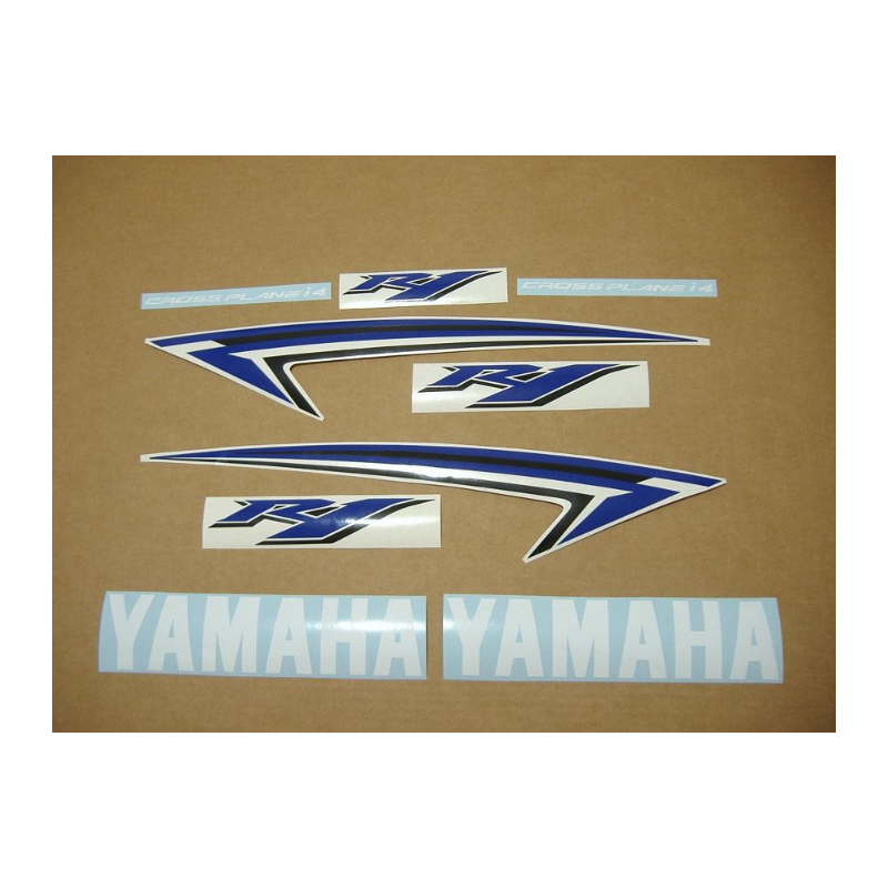 YAMAHA YZF-R1 2009-2012 CUSTOM BLUE DECALS SET