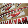 YAMAHA YZF-R1 2009-2012 CUSTOM CHROME RED DECALS SET