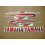 YAMAHA YZF-R1 2009-2012 CUSTOM CHROME RED DECALS SET (Produit compatible)