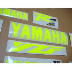YAMAHA YZF-R1 98-01 CUSTOM NEON YELLOW DECALS SET