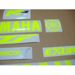 YAMAHA YZF-R1 98-01 CUSTOM NEON YELLOW DECALS SET