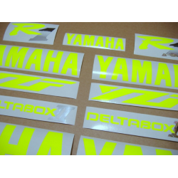 YAMAHA YZF-R1 98-01 CUSTOM NEON YELLOW DECALS SET