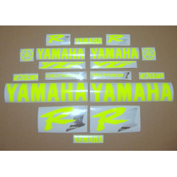 YAMAHA YZF-R1 98-01 CUSTOM NEON YELLOW DECALS SET