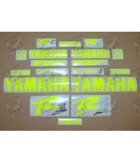 YAMAHA YZF-R1 98-01 CUSTOM NEON YELLOW DECALS SET (Compatible Product)