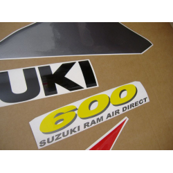 Suzuki GSX-R 600 1997 - RED/GREY/BLACK VERSION DECALS SET