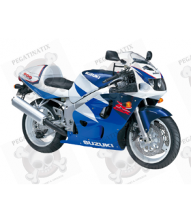 Suzuki GSX-R 600 1997 - WHITE/BLUE VERSION DECALS SET (Compatible Product)