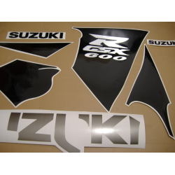 Suzuki GSX-R 600 1998 - SILVER VERSION DECALS SET