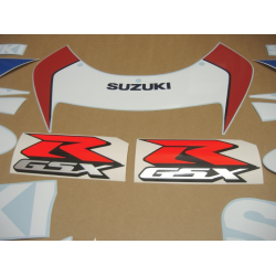 Suzuki GSX-R 600 2000 - WHITE/BLUE VERSION DECALS SET