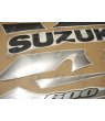Suzuki GSX-R 600 2002 - BLACK/YELLOW/SILVER VERSION DECALS SET
