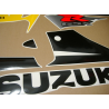 Suzuki GSX-R 600 2002 - BLACK/YELLOW/SILVER VERSION DECALS SET