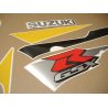 Suzuki GSX-R 600 2002 - BLACK/YELLOW/SILVER VERSION DECALS SET