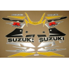 Suzuki GSX-R 600 2002 - BLACK/YELLOW/SILVER VERSION DECALS SET