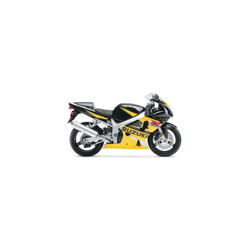 Suzuki GSX-R 600 2002 - BLACK/YELLOW/SILVER VERSION DECALS SET
