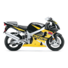 Suzuki GSX-R 600 2002 - BLACK/YELLOW/SILVER VERSION DECALS SET