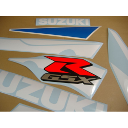 Suzuki GSX-R 600 2002 - WHITE/BLUE VERSION VERSION DECALS SET