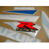 Suzuki GSX-R 600 2002 - WHITE/BLUE VERSION VERSION DECALS SET