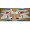 Suzuki GSX-R 600 2002 - WHITE/BLUE VERSION VERSION DECALS SET