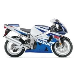 Suzuki GSX-R 600 2002 - WHITE/BLUE VERSION VERSION DECALS SET