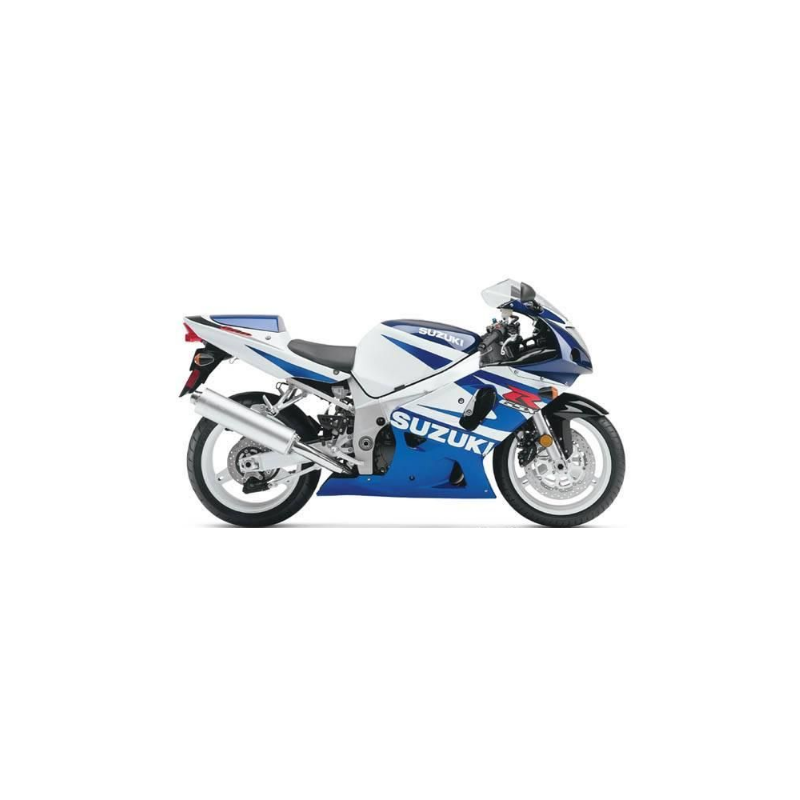 Suzuki GSX-R 600 2002 - WHITE/BLUE VERSION VERSION DECALS SET