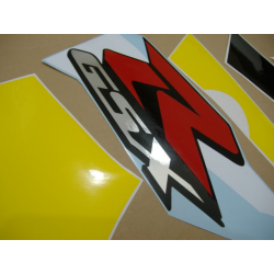 Suzuki GSX-R 600 2002 - YELLOW/BLACK VERSION DECALS SET