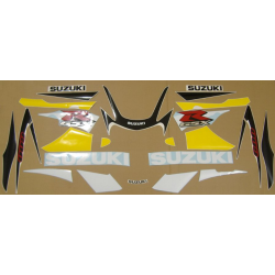 Suzuki GSX-R 600 2002 - YELLOW/BLACK VERSION DECALS SET