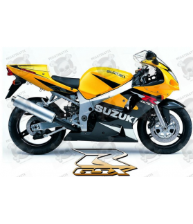 Suzuki GSX-R 600 2002 - YELLOW/BLACK VERSION DECALS SET (Compatible Product)