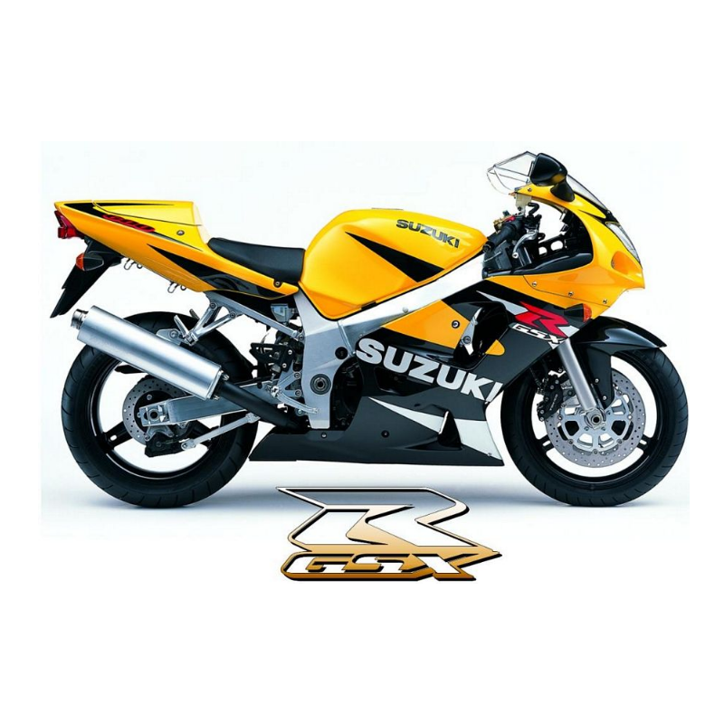 Suzuki GSX-R 600 2002 - YELLOW/BLACK VERSION DECALS SET
