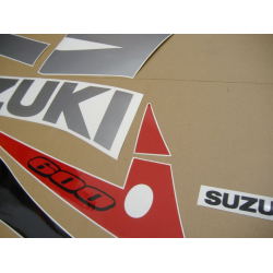 Suzuki GSX-R 600 2003 - SILVER/BLACK VERSION DECALS SET
