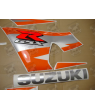 Suzuki GSX-R 600 2004 - BLACK/ORANGE VERSION DECALS SET