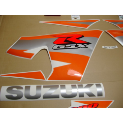 Suzuki GSX-R 600 2004 - BLACK/ORANGE VERSION DECALS SET