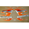 Suzuki GSX-R 600 2004 - BLACK/ORANGE VERSION DECALS SET