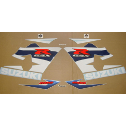 Suzuki GSX-R 600 2004 - WHITE/BLUE VERSION DECALS SET