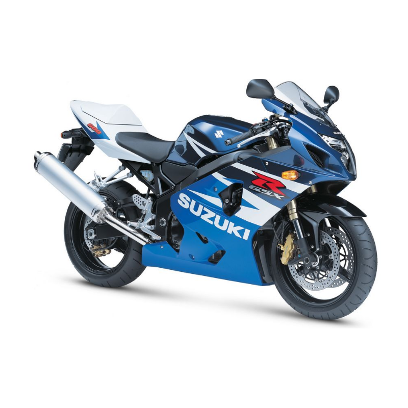 Suzuki GSX-R 600 2004 - WHITE/BLUE VERSION DECALS SET