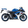 Suzuki GSX-R 600 2006 - WHITE/BLUE VERSION DECALS SET